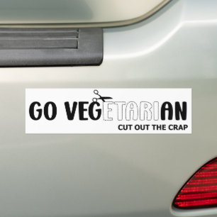 Go Vegetarian Bumper Sticker