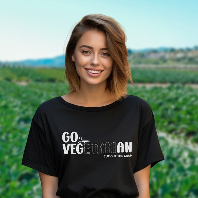 Go Vegetarian, Vegan Activism T-Shirt (Creator Uploaded)