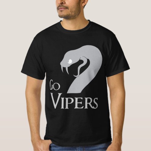 Go Vipers Football Baseball Basketball Cheer Schoo T_Shirt