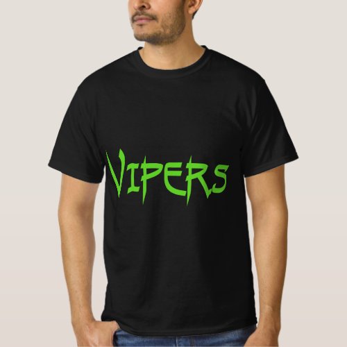 Go Vipers Football Baseball Basketball Cheer Team  T_Shirt