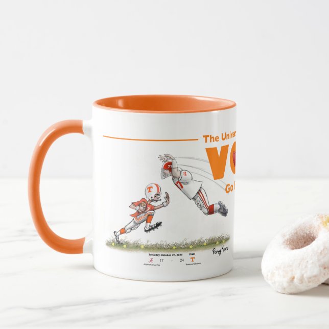 Go VOLS! Go Big Orange! Mug (With Donut)
