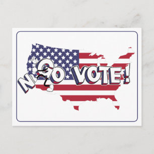 Go Vote! call Postcard