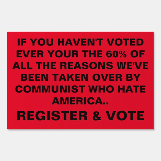 GO VOTE SIGN (Front)