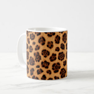 Go Wild Leopard Print Gold Tan Orange Fur Look Coffee Mug