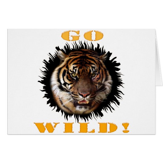 Go Wild Tiger Cards (Front Horizontal)