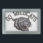 GO WILDCATS BELT BUCKLE<br><div class="desc">Our mascot creates an image of a fierce competitor. What a fierce image to represent your team on their gear.</div>