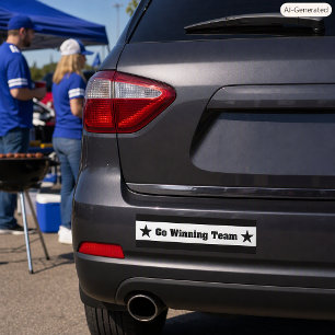 Go Winning Team Funny Sports Parody Graphic Bumper Sticker