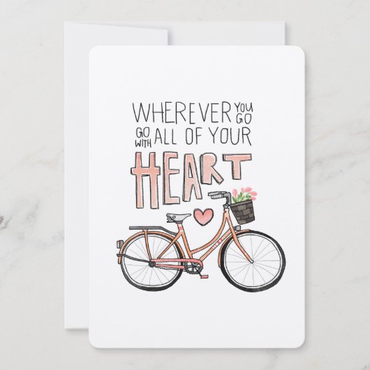 Go With All Of Your Heart – Vintage Bicycle (Front)