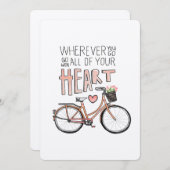 Go With All Of Your Heart – Vintage Bicycle (Front/Back)