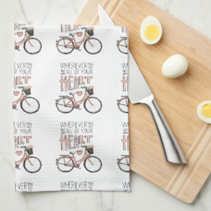 Go With All Of Your Heart – Vintage Bicycle Kitchen Towel