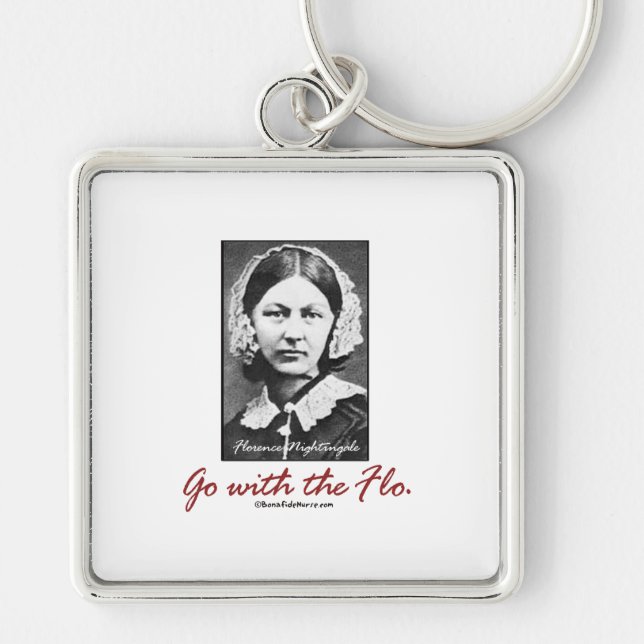 Go with Florence Nightingale Keychain (Front)