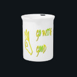GO WITH GOOD LOGO TYPE MESSAGE DESIGN WORDS   BEVERAGE PITCHER<br><div class="desc">GO WITH GOOD LOGO MESSAGE DESIGN</div>