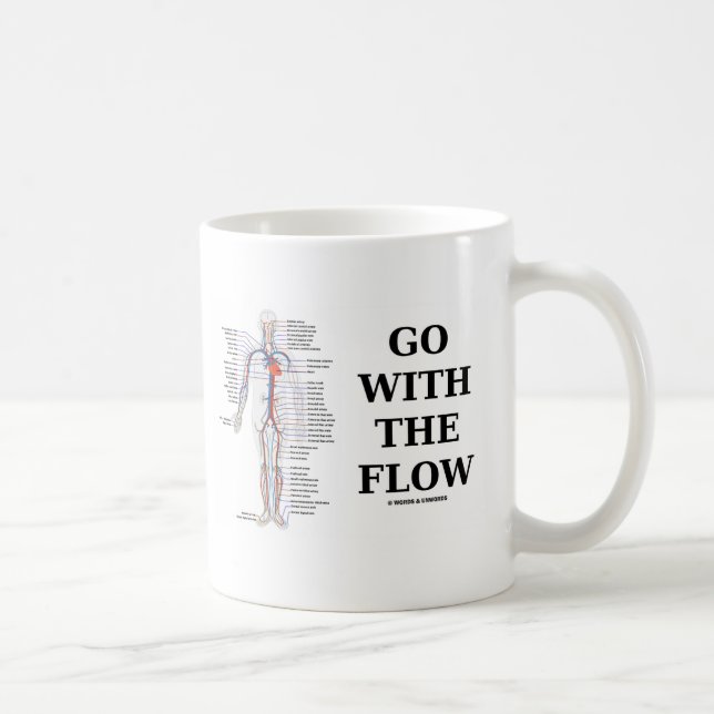 Go With The Flow (Circulatory System Attitude) Coffee Mug (Right)