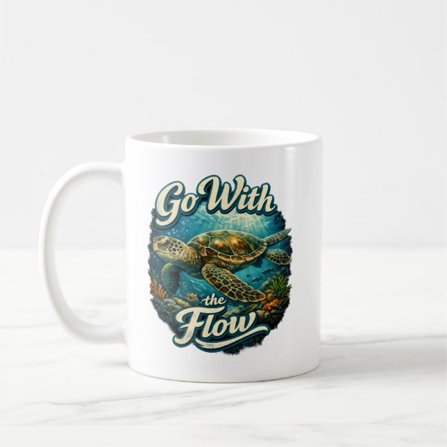 Go With The Flow  Coffee Mug (Left)