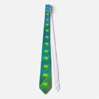 go with the flow-Green sea turtle-1 Neck Tie