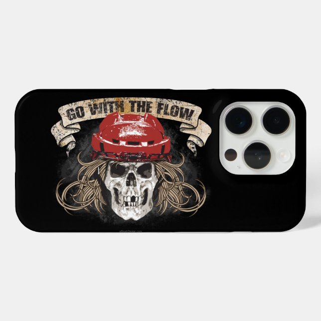 Go with the Flow (Hockey Hair) Red Case-Mate iPhone Case (Back (Horizontal))