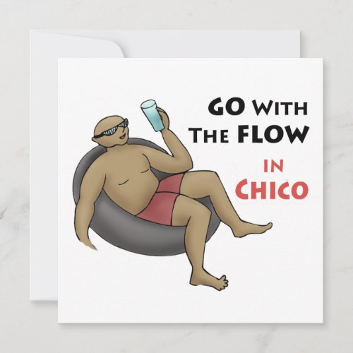 Go with the Flow in Chico Invitation