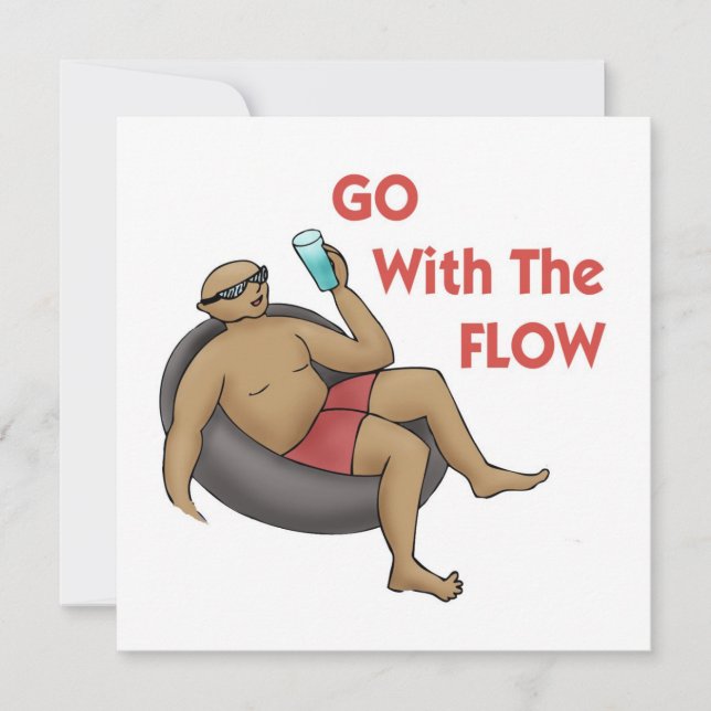 Go with the Flow Invitation (Front)