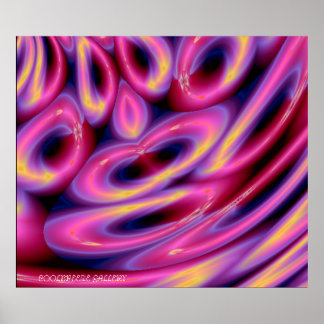 GO WITH THE FLOW!!! (Pink) Poster