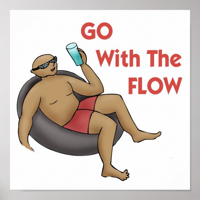 Go with the Flow Print (Front)