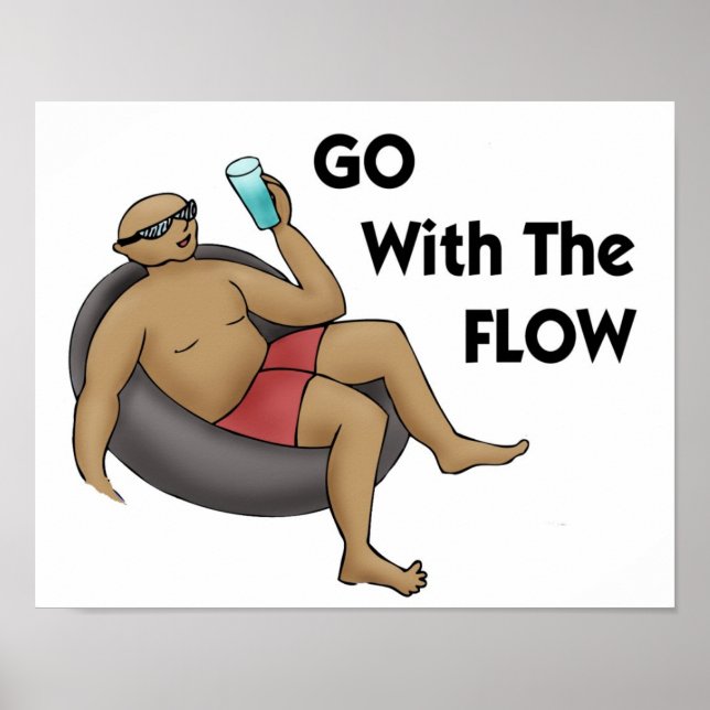 Go with the Flow Print (Front)