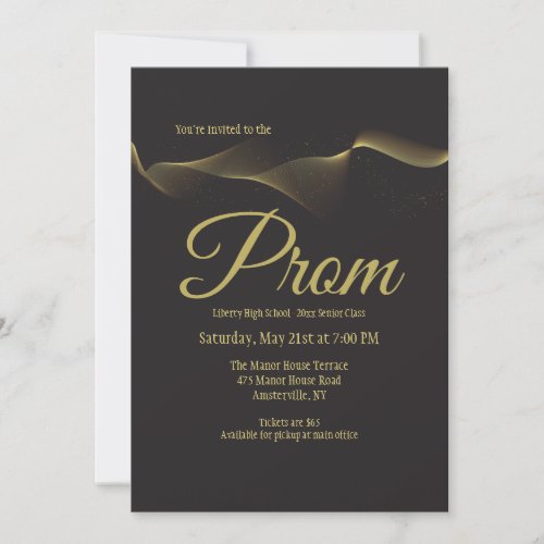 Go With The Flow Prom Invitation