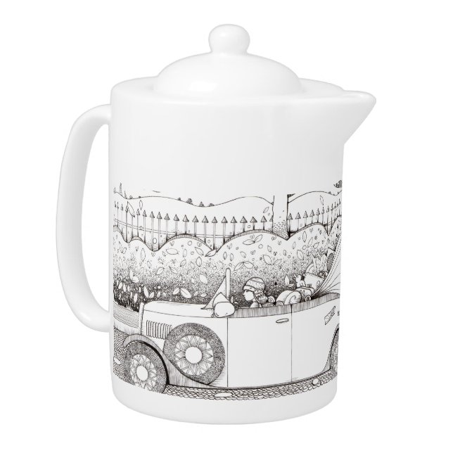 Go with the flow - teapot (Left)