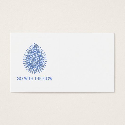 Go with The Flow Teardrop (Front)
