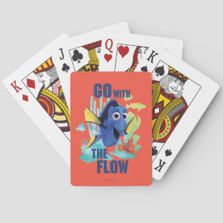 Go with the Flow Watercolor Graphic Playing Cards