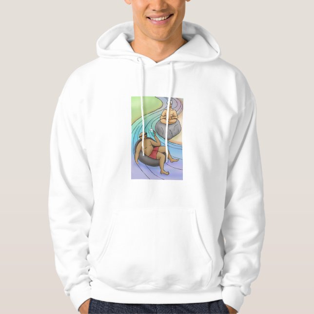 Go With The Flow with Rock Water Flower Essence Hoodie (Front)