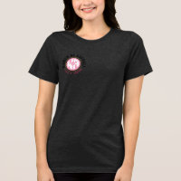 "Go with the Pink" Ladies Black T-Shirt
