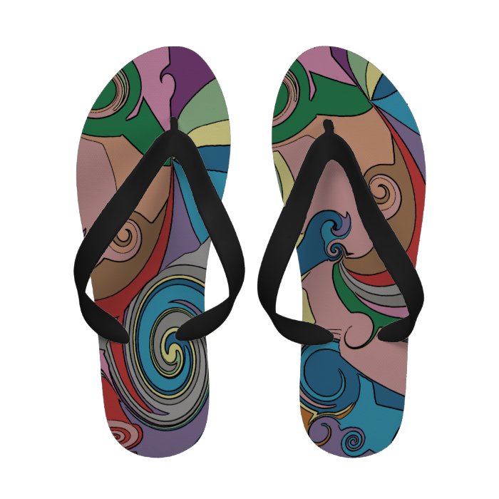 Go Your Own Wave Psychedelic Sea Sandals