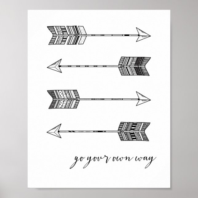 Go Your Own Way Arrow Print (Front)