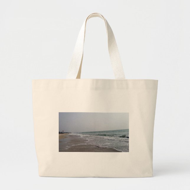Goa Beach India Large Tote Bag (Front)
