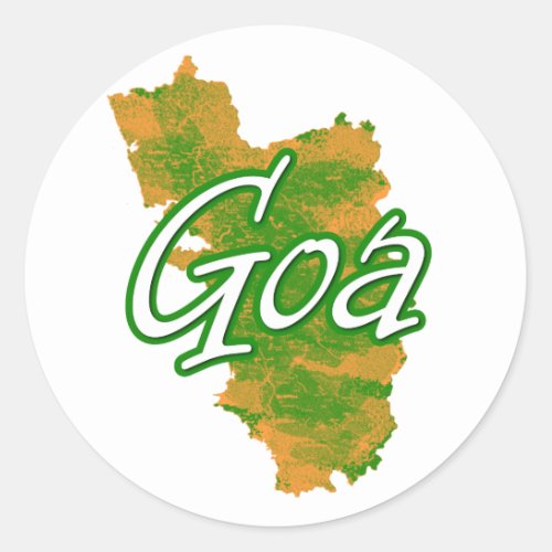 Goa Classic Round Sticker