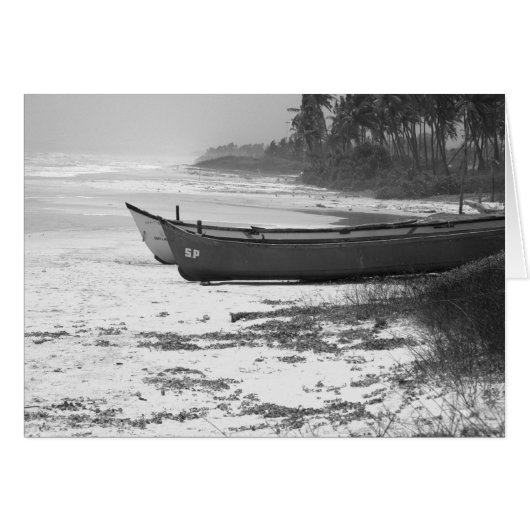 Goa India Fishing Boats Cards (Front Horizontal)