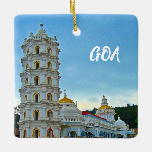 Goa India Vacation Christmas Ornament (Front)