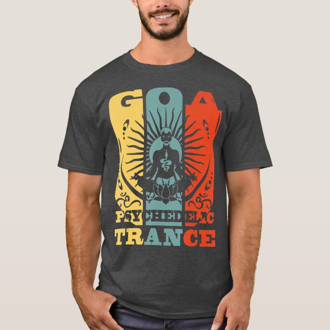 Goa Psychedelic Trance  OM Psytrance Present T-Shirt (Front)