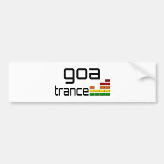 Goa Trance Music with Stereo Equalizer Bumper Sticker