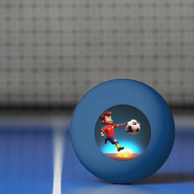 "Goal Bound: The Animated Boy's Perfect Kick" Ping Pong Ball (Net)