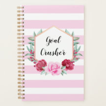 Goal Crusher Pink Stripes Floral