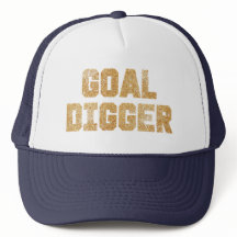 Goal Digger Gold Glitter Hat