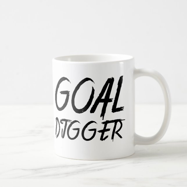 Goal Digger - Paint Brush Letter Coffee Mug (Right)