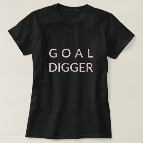 Goal Digger Pink Marble T_Shirt