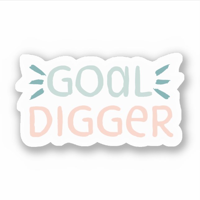 Goal Digger Vinyl Sticker (Front)