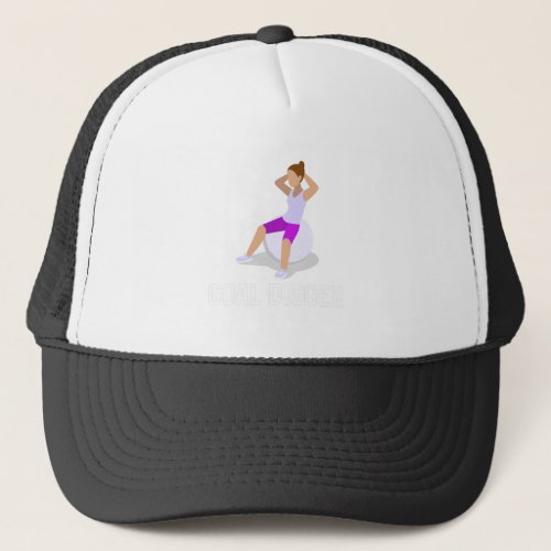 Goal Digger Woman Gym Trucker Hat