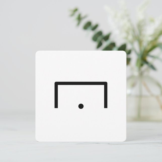 Goal Flat Note Card (Standing Front)