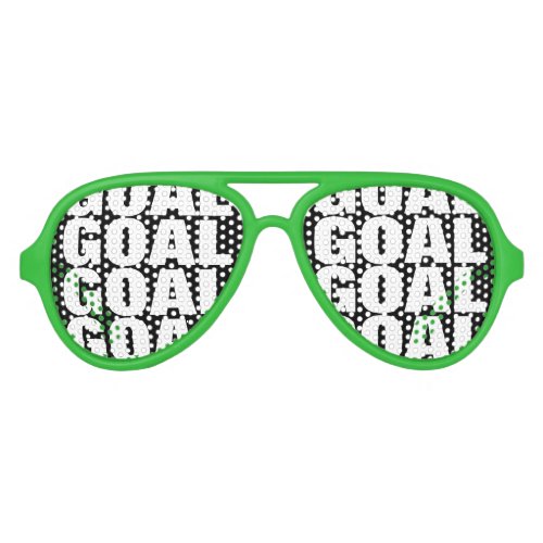 Goal Funny soccer sport fan party shades glasses