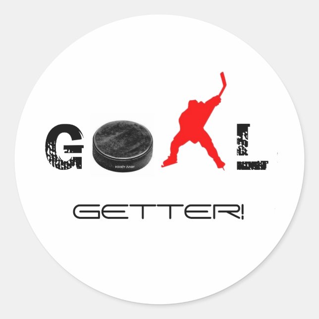 GOAL GETTER! CLASSIC ROUND STICKER (Front)