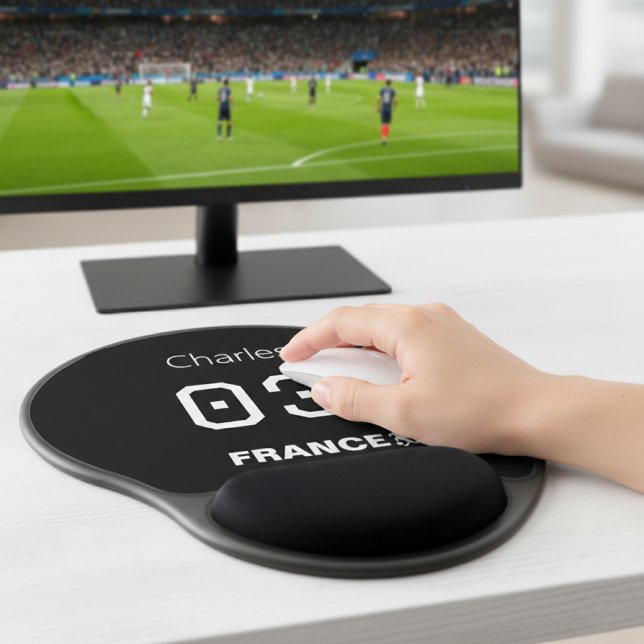 Goal Getter Custom France Soccer Desk Setup Gel Mouse Pad (Creator Uploaded)